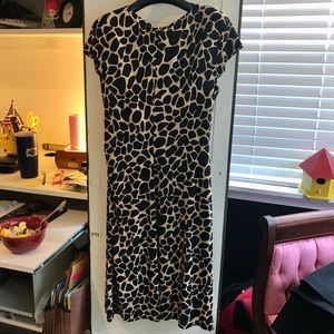 Sexy Animal Print Faux Wrap Dress